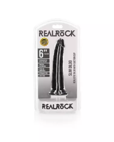 Dildo Réaliste Slim RealRock by Shots avec Ventouse-2
