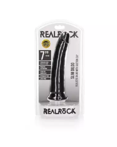 Dildo réaliste slim avec ventouse RealRock 18 cm-2