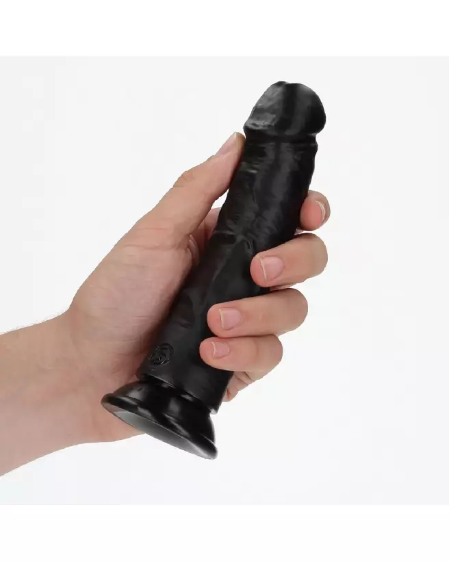 Image du dildo réaliste courbé avec ventouse de RealRock by Shots, sextoy en silicone-7