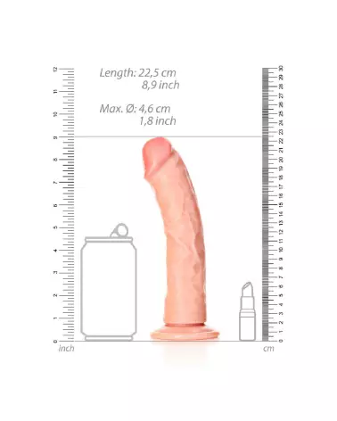 Dildo réaliste courbé RealRock avec ventouse pour plaisir intense-6