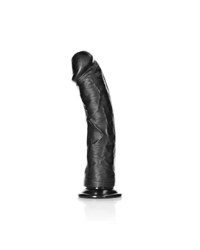Dildo réaliste courbé RealRock by Shots avec ventouse 9 pouces-4