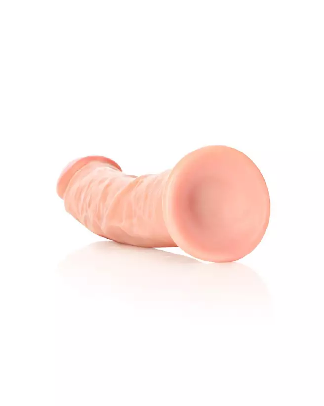 Image d'un dildo réaliste courbé 23 cm de RealRock avec ventouse puissante-5