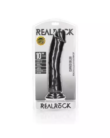 Image du Dildo Réaliste Courbé RealRock avec Ventouse - 25,5 cm-2