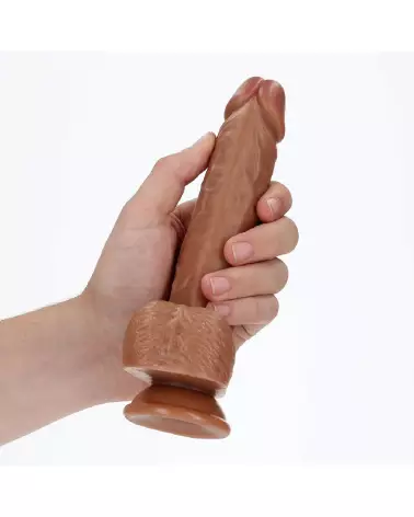 Photo de Dildo Réaliste RealRock avec Ventouse et Testicules 18 cm-7