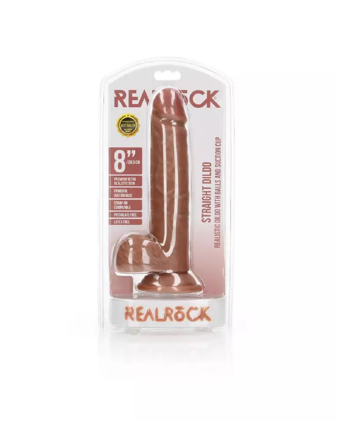 dildo réaliste RealRock avec ventouse et testicules 20.5 cm-2