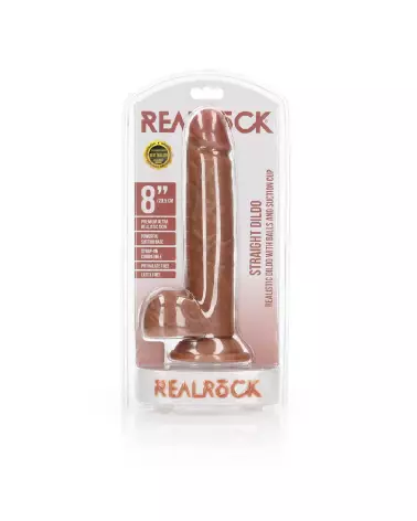dildo réaliste RealRock avec ventouse et testicules 20.5 cm-2