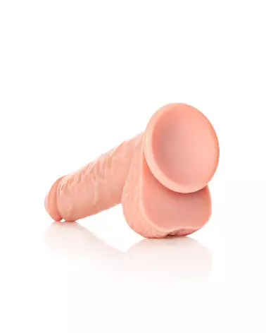 Dildo réaliste RealRock by Shots avec ventouse et testicules, 23 cm-5