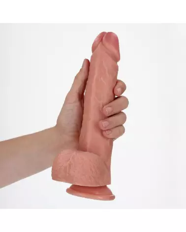 Dildo réaliste RealRock by Shots avec ventouse et testicules, 23 cm-7