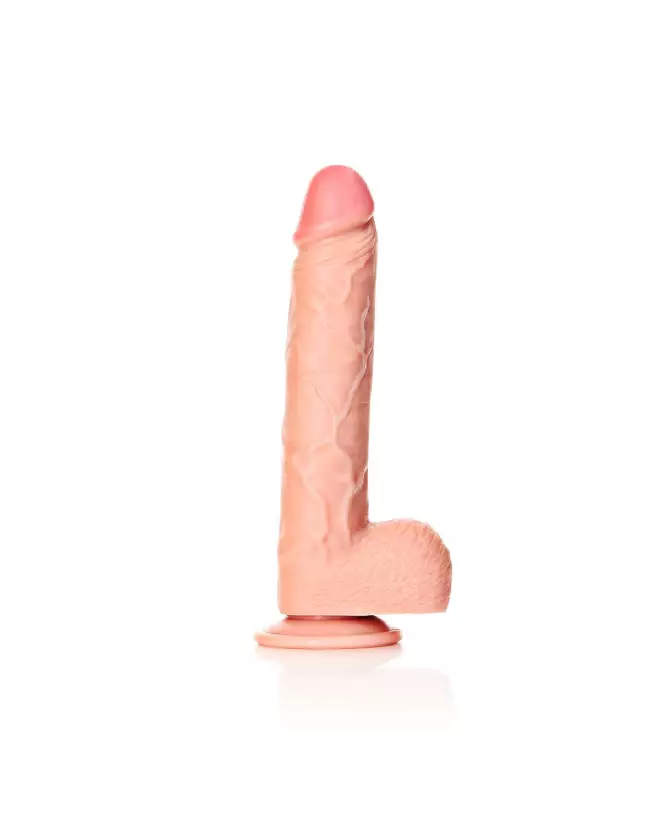 Dildo réaliste RealRock avec testicules et ventouse, sextoy 25,5 cm-4