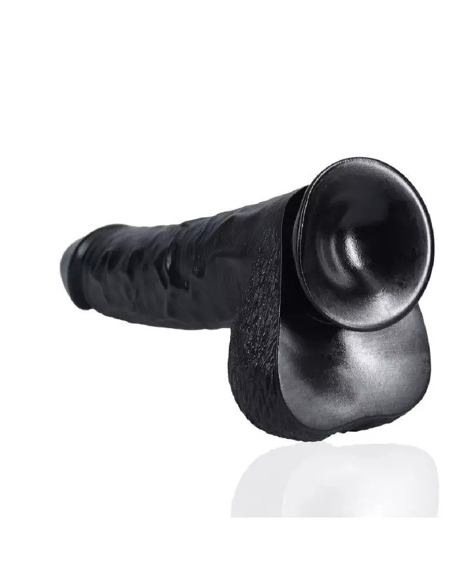Sextoy RealRock Extra Large 13 / 33 cm Noir avec testicules réalistes-5