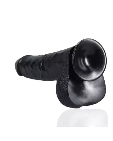 Sextoy RealRock Extra Large 13 / 33 cm Noir avec testicules réalistes-5