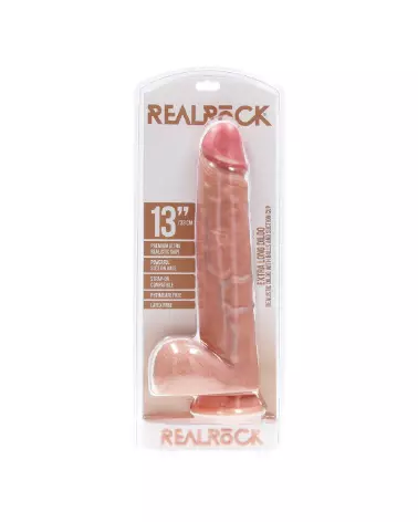 Image du Dildo Réaliste Extra Large RealRock by Shots avec Testicules 33 cm-2