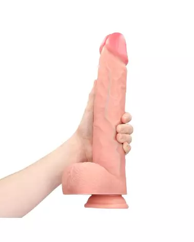 Image du Dildo Réaliste Extra Large RealRock by Shots avec Testicules 33 cm-7