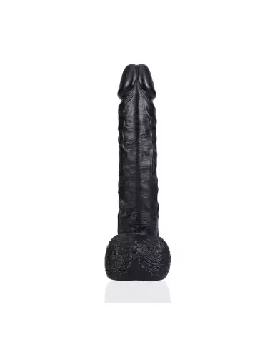 Image du Sextoy Réaliste Extra Large Noir 35,5 cm avec Testicules par RealRock-4