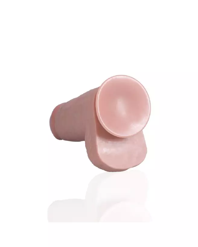 Image du dildo réaliste Extra Thick Straight with Balls 8 pouces Flesh de RealRock by Shots-6
