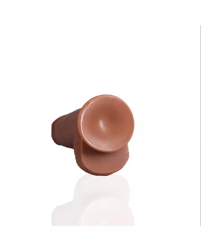 Image du dildo Extra Thick Straight with Balls 20.3 cm Tan de RealRock by Shots-5