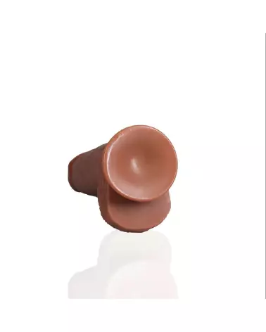 Image du dildo Extra Thick Straight with Balls 20.3 cm Tan de RealRock by Shots-5