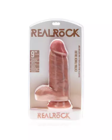 Extra Thick Straight with Balls 9 Inch Flesh RealRock Sextoy Réaliste-2