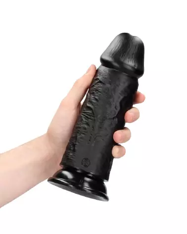 Dildo Réaliste Noir Extra Épais 8 Pouces de RealRock by Shots-7