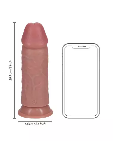 RealRock Extra Thick Straight 8 inch Flesh Sextoy Réaliste-6