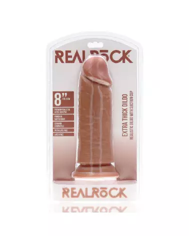 Image du sextoy RealRock by Shots 8 pouces tan, réaliste sans testicules-2