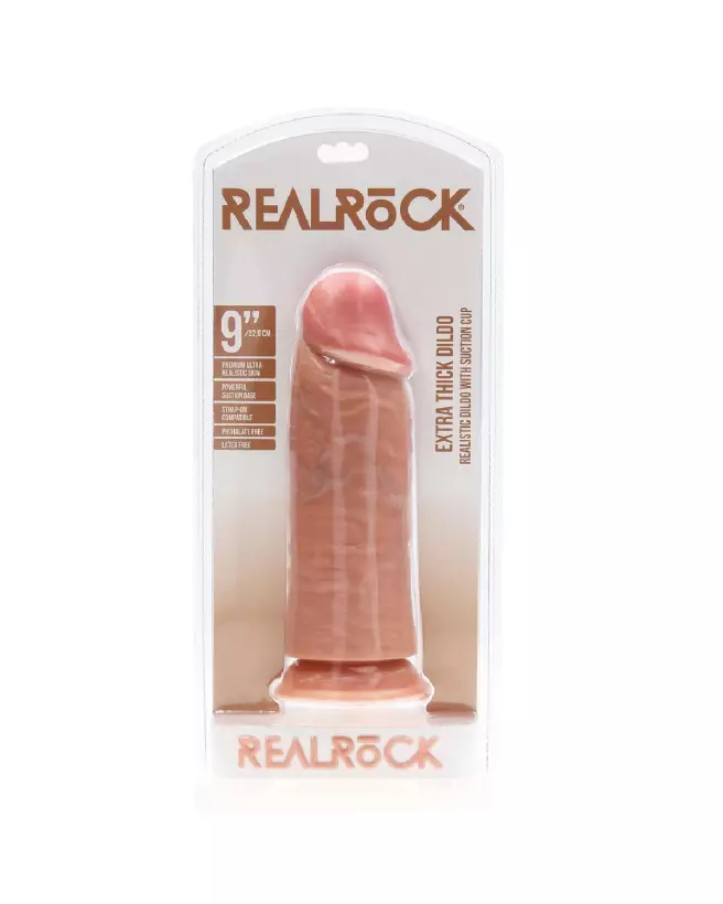 Sextoy réaliste Extra Thick Straight 23 cm par RealRock-2
