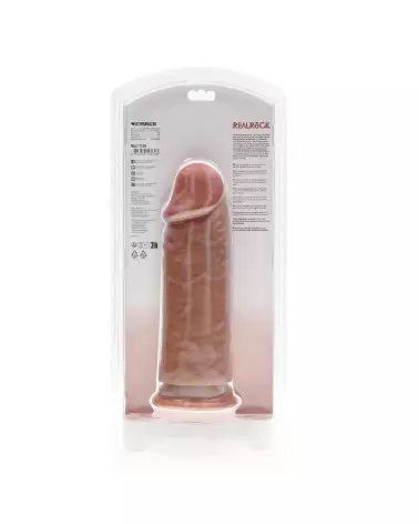 Image Extra Thick Straight 9 / 23 cm Tan de RealRock, sextoy réaliste haut de gamme-3