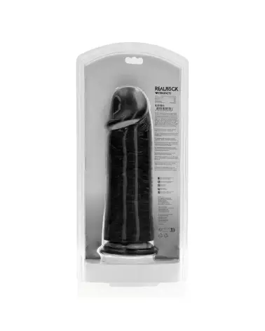 Extra Thick Straight without Balls 10 inch Black RealRock by Shots-3
