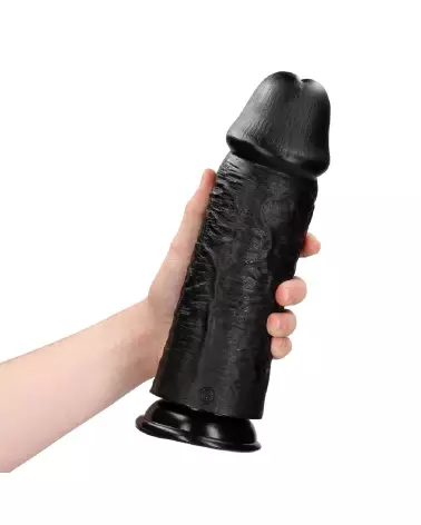 Extra Thick Straight without Balls 10 inch Black RealRock by Shots-7