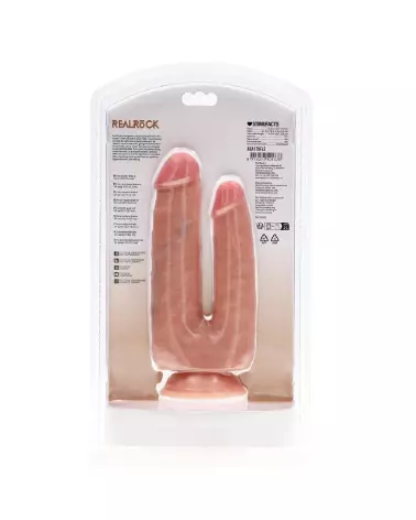 Double Trouble Dildo RealRock by Shots en chair, sextoy réaliste double extrémité-3