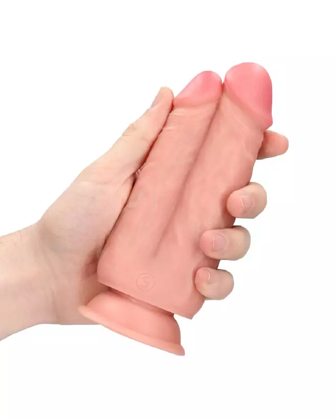 Dildo Two in One RealRock by Shots en chair, tailles 12,7 et 15,2 cm-7