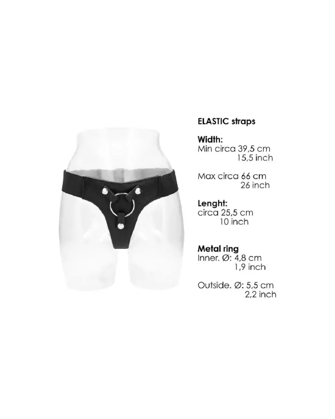 Harnais élastique RealRock by Shots pour godes ceintures, ajustable et durable-6