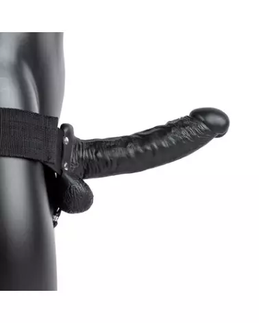 Image du Hollow Strap-On with Balls 7 pouces de RealRock, gode ceinture réaliste pour hommes-1