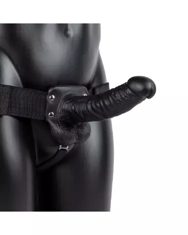 Image du Hollow Strap-On with Balls 7 pouces de RealRock, gode ceinture réaliste pour hommes-4