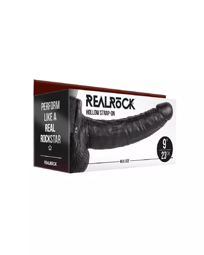 RealRock Hollow Strap-On with Balls 9 pouces Gode Ceinture Hommes-2