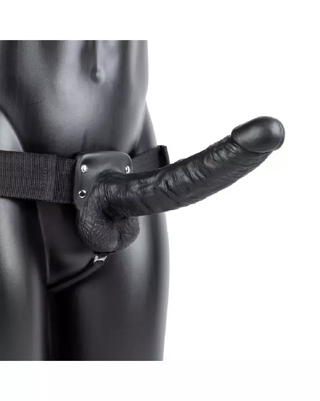 RealRock Hollow Strap-On with Balls 9 pouces Gode Ceinture Hommes-4