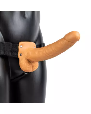 Image du Hollow Strap-On with Balls 9" de RealRock, Gode Ceinture Homme avec Testicules-4