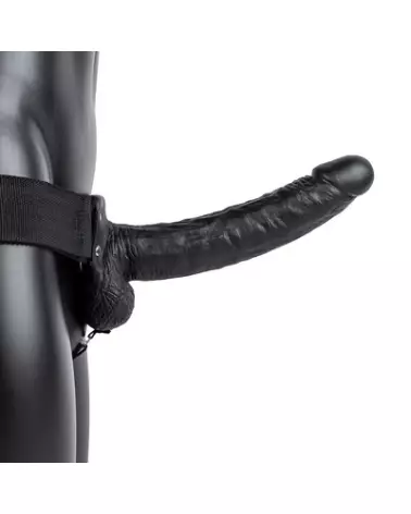 Image du Vibrating Hollow Strap-On with Balls de RealRock by Shots, harnais réaliste et vibrant pour hommes-1