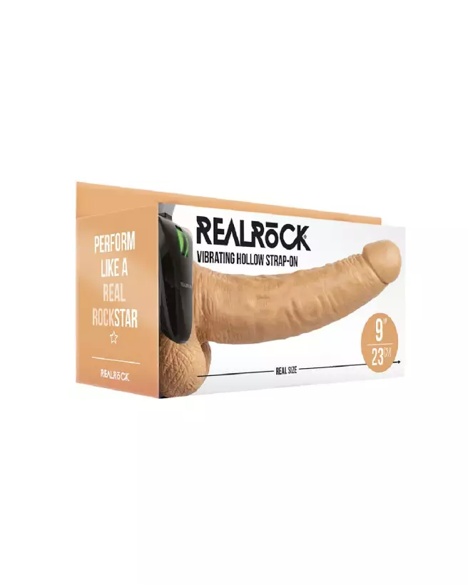 Image du Vibrating Hollow Strap-On with Balls de RealRock, gode ceinture vibrant pour hommes-2