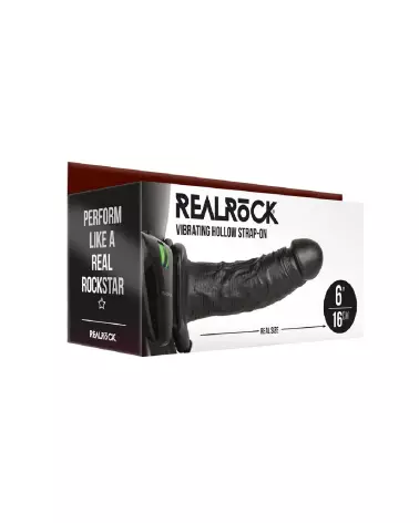 Image du Vibrating Hollow Strap-On 6 Inch RealRock by Shots - Gode Ceinture pour Hommes-2
