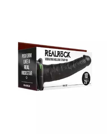Image du Vibrating Hollow Strap-On 10 inch de RealRock, Gode Ceinture pour Hommes-2