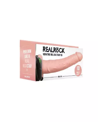 Vibrating Hollow Strap-On de RealRock by Shots, Gode Ceinture Hommes 24.5 cm-2