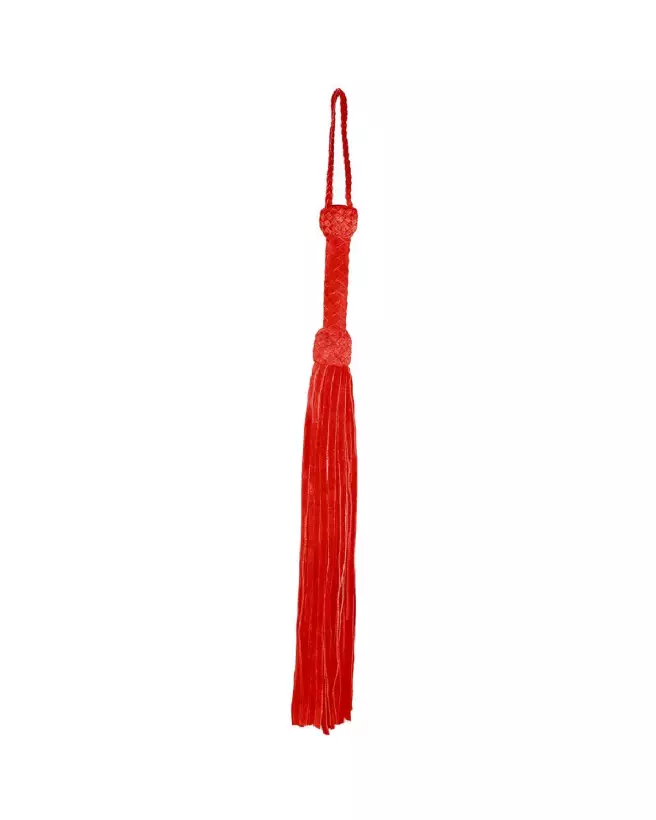 Image du Leather Suede Flogger Rouge par Prowler Red pour jeux BDSM-2