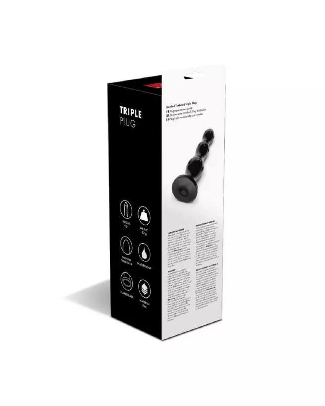 Triple Plug Noir XXL de Prowler Red pour stimulation anale profonde-3