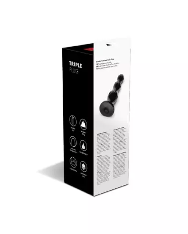 Triple Plug Noir XXL de Prowler Red pour stimulation anale profonde-3