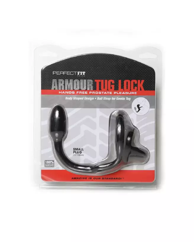 Image du Armor Tug Lock de PerfectFitBrand avec cockring, ball strap et plug anal-2