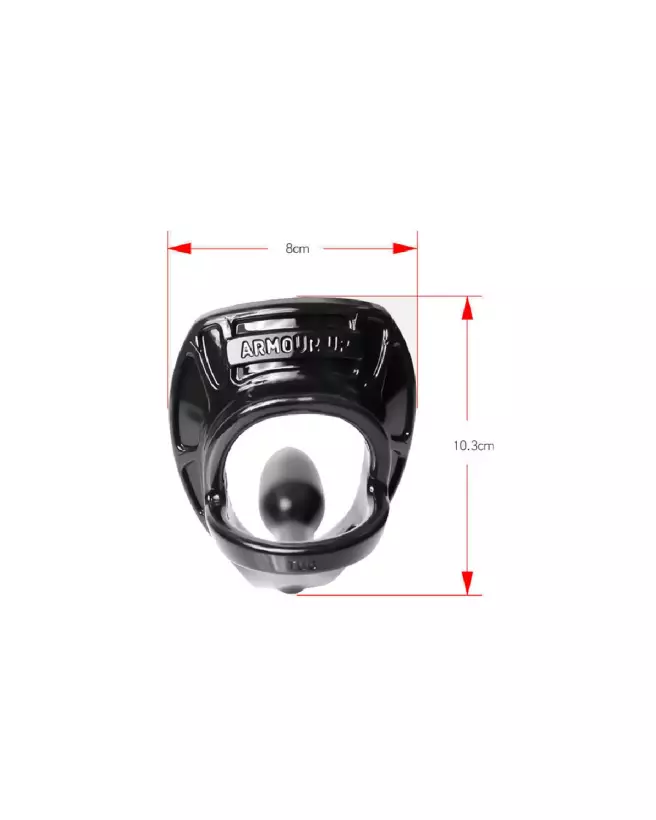 Image du Armor Tug Lock de PerfectFitBrand avec cockring, ball strap et plug anal-7