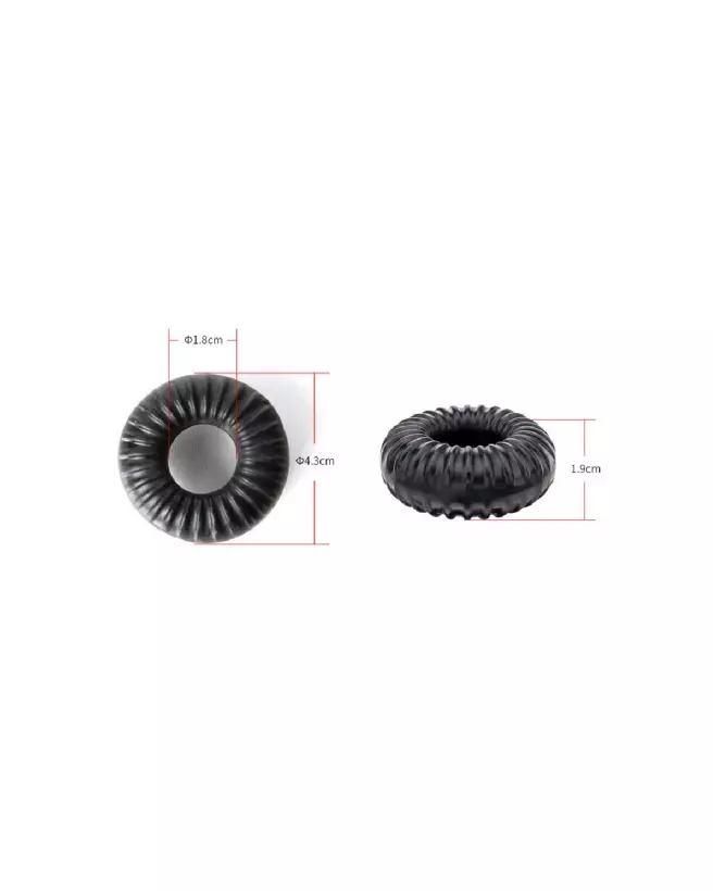 Cockring Ribbed Ring de PerfectFitBrand pour endurance et plaisir-4