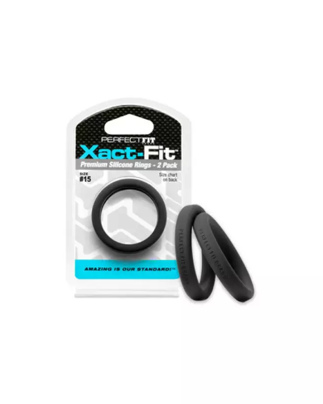 Image du Pack Duo 15 Xact-Fit Cockring PerfectFitBrand pour améliorer performance et confort-1