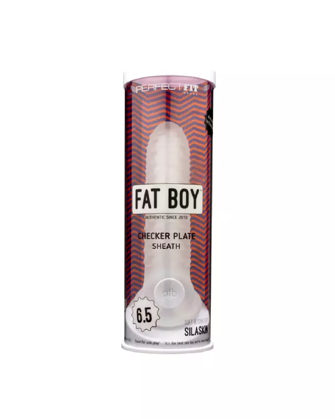Gaine Pénienne Fat Boy Checker Box Sheath de PerfectFitBrand en silicone, 16.5 cm-2